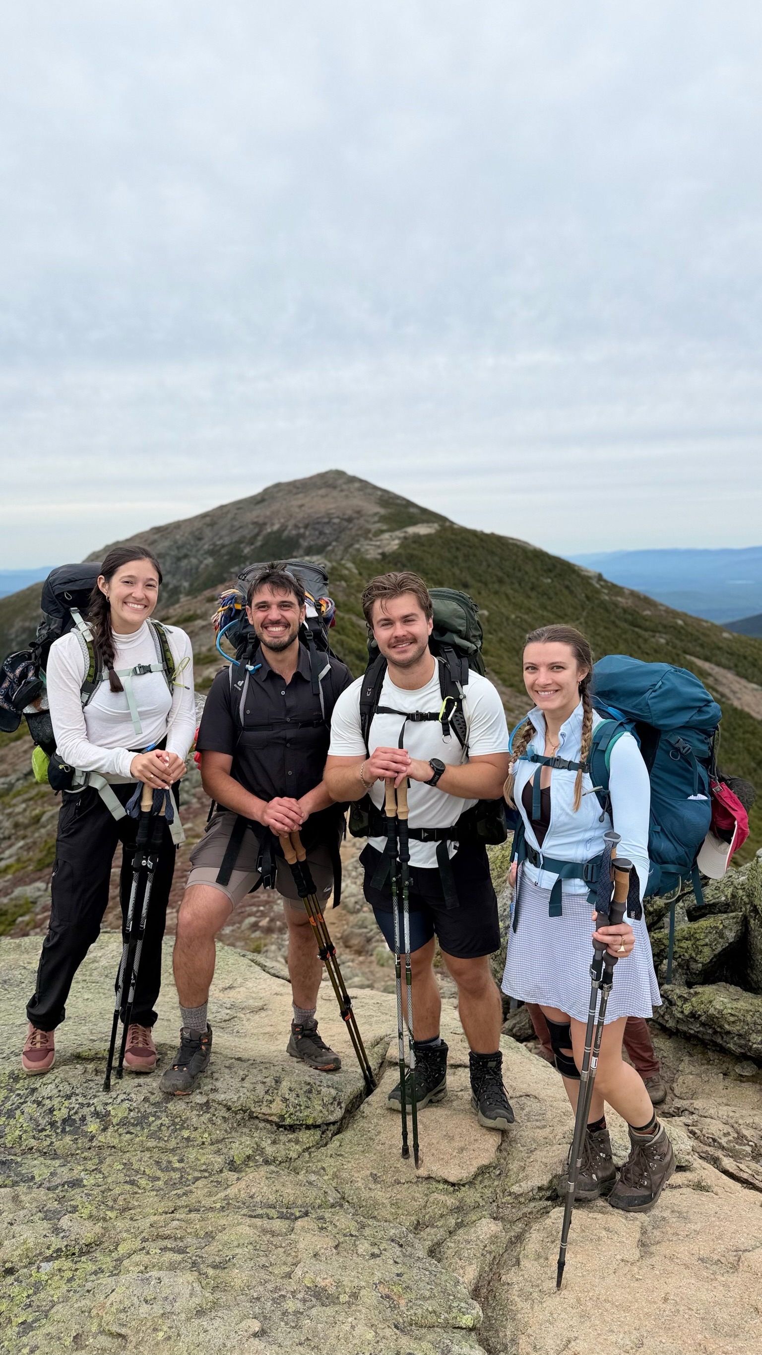 Dakota and friends hiking the Pemi Loop